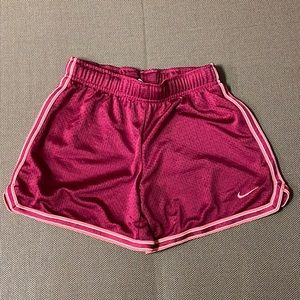 Small Kids Nike Shorts - Maroon color